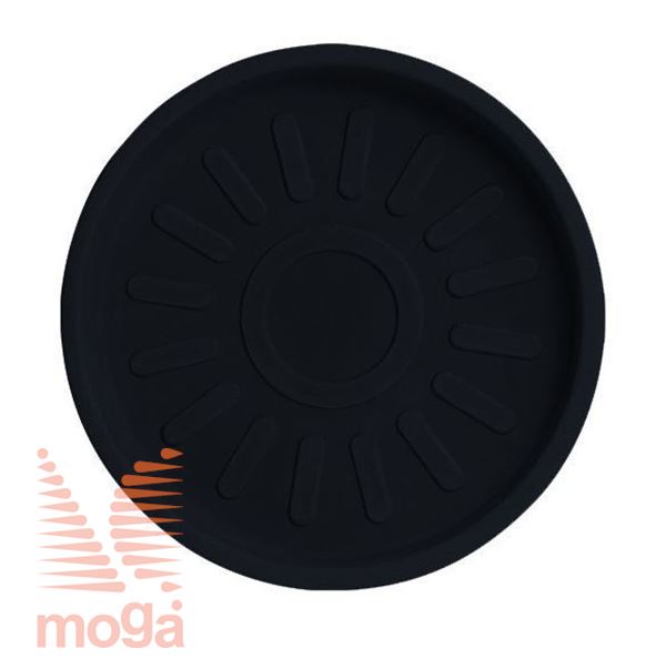 Picture of Saucer Teiplast - Round |Black|FI: 37/32 cm|for pot vol: 25 L|