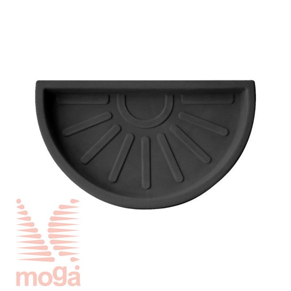 Picture of Saucer Teiplast - Semicircle |Anthracite|FI: 42 cm|for pot vol: 47 L|