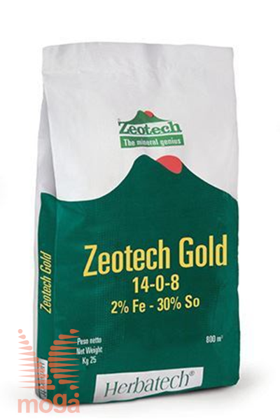 Bild von Gnojilo Zeotech Gold |Zeolitni biostimulant za travišče|NPK 14-0-8 +2Fe|25kg|